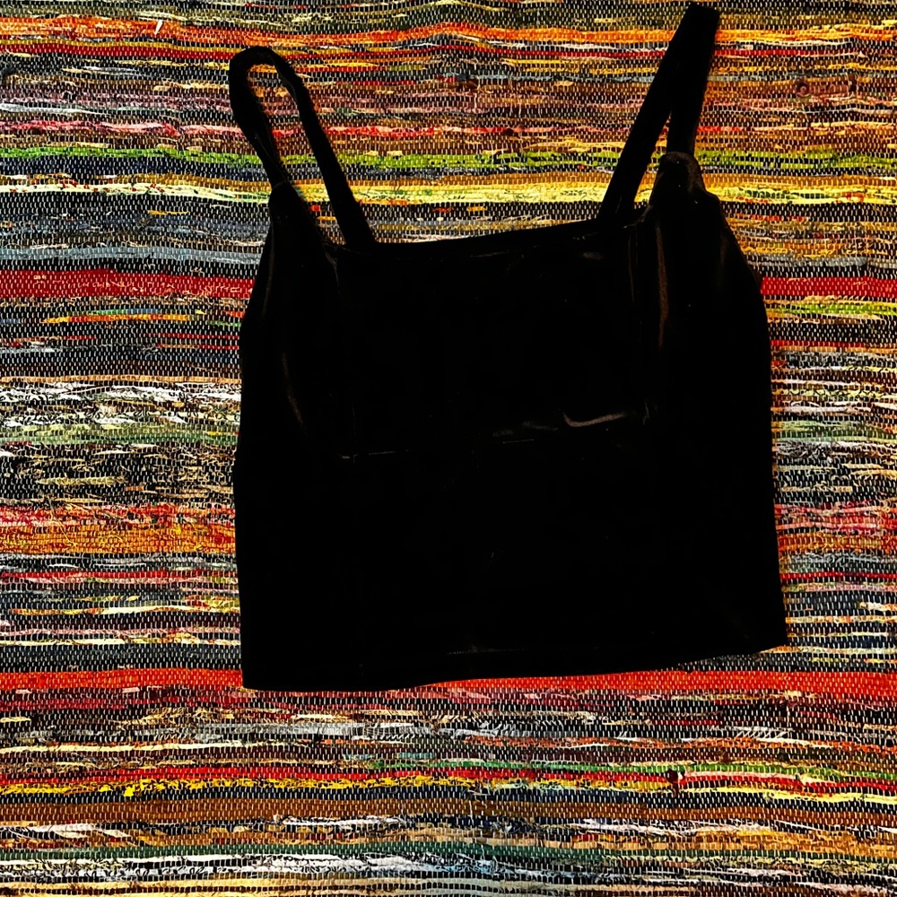 Black velvet tank top size:XXL